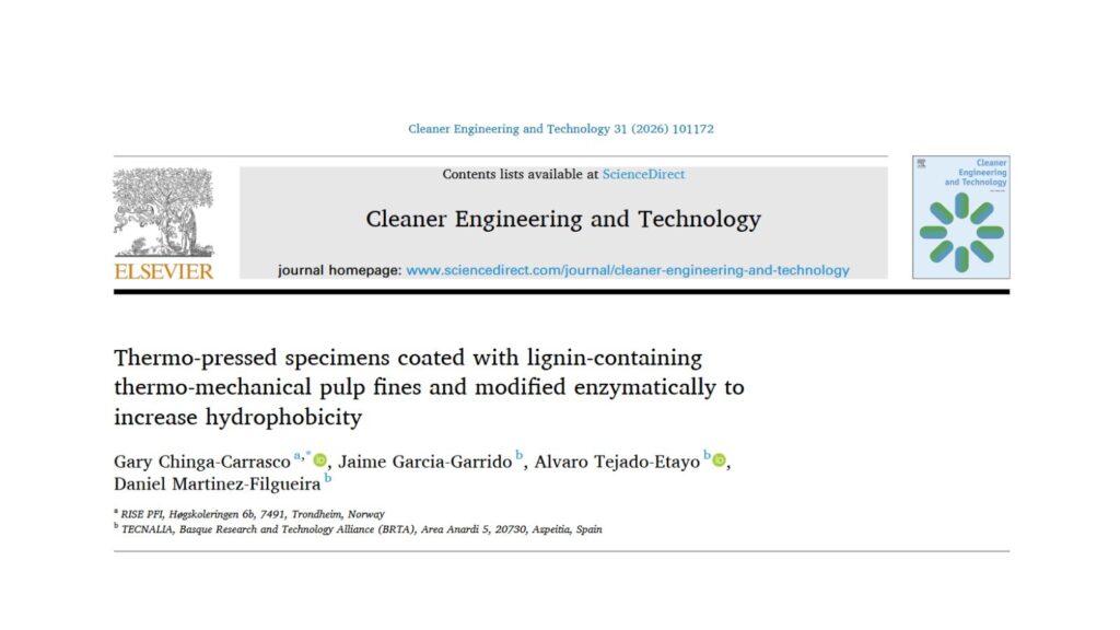 Thermo-mechanical pulp publication within the REDYSIGN project