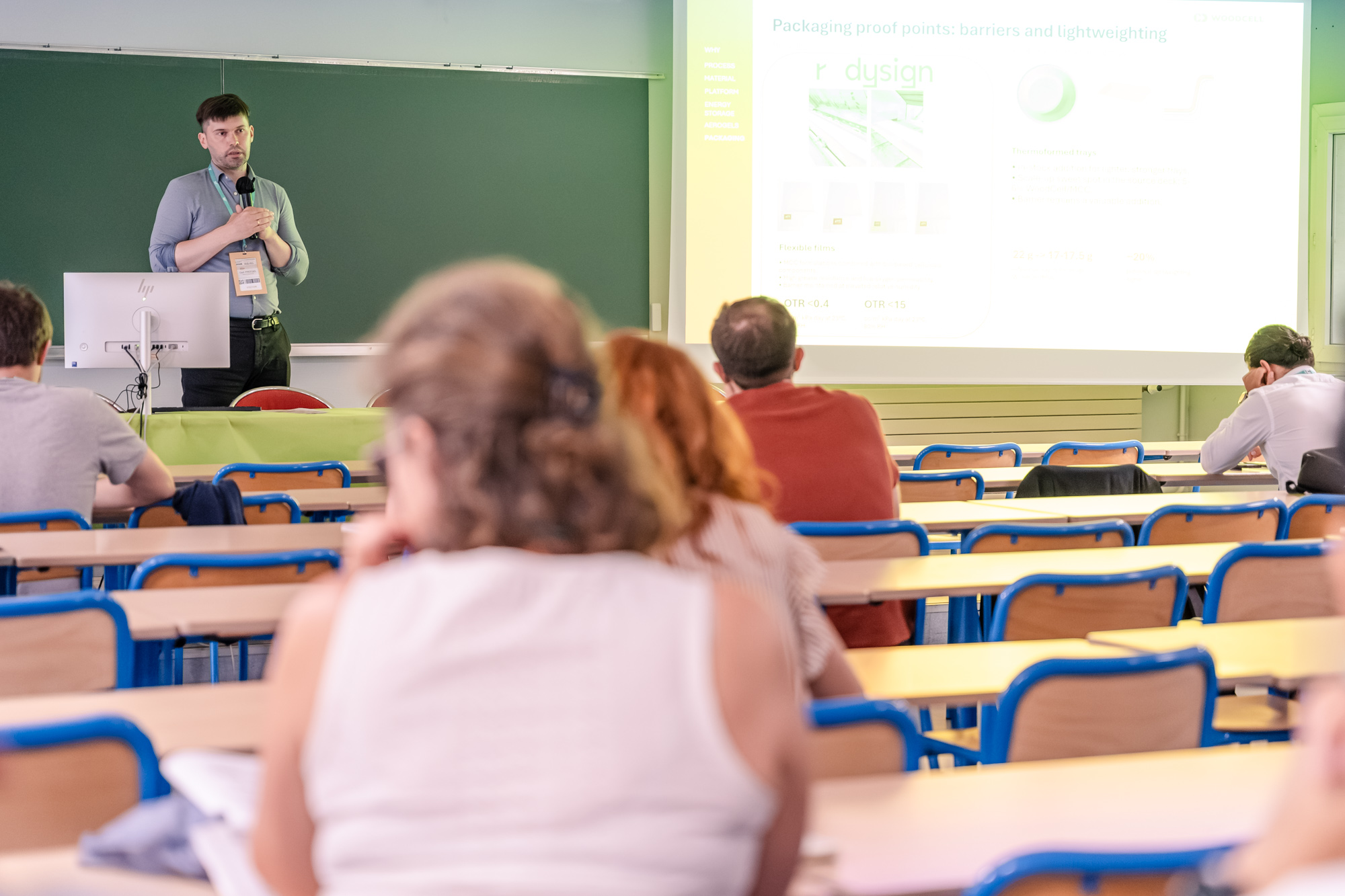Gert Preegel presenting REDYSIGN at the first Cellulose International Summit in Grenoble, France.